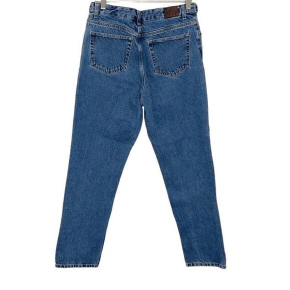 Land’s End Womens High‎ Rise Straight Leg Jeans Denim Medium Wash Blue Size 12 - Picture 3 of 10